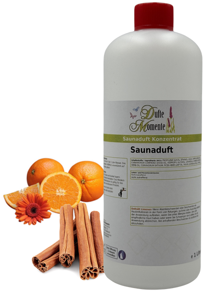 Orange-Zimt Saunaaufguss-Konzentrat | 250 ml – 3 L | Fruchtig & Würzig