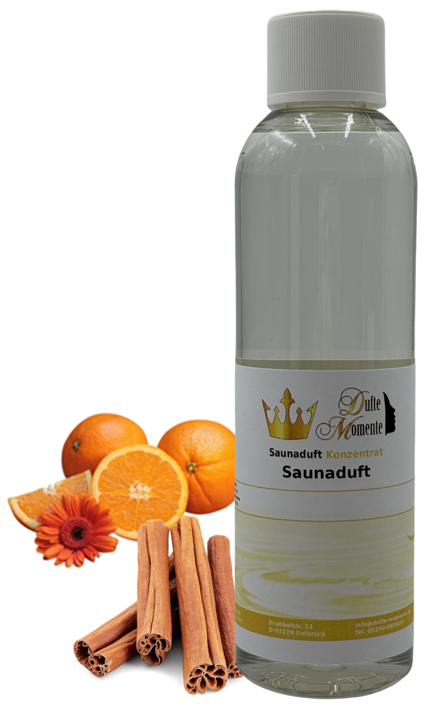 Orange-Zimt Saunaaufguss-Konzentrat | 250 ml – 3 L | Fruchtig & Würzig