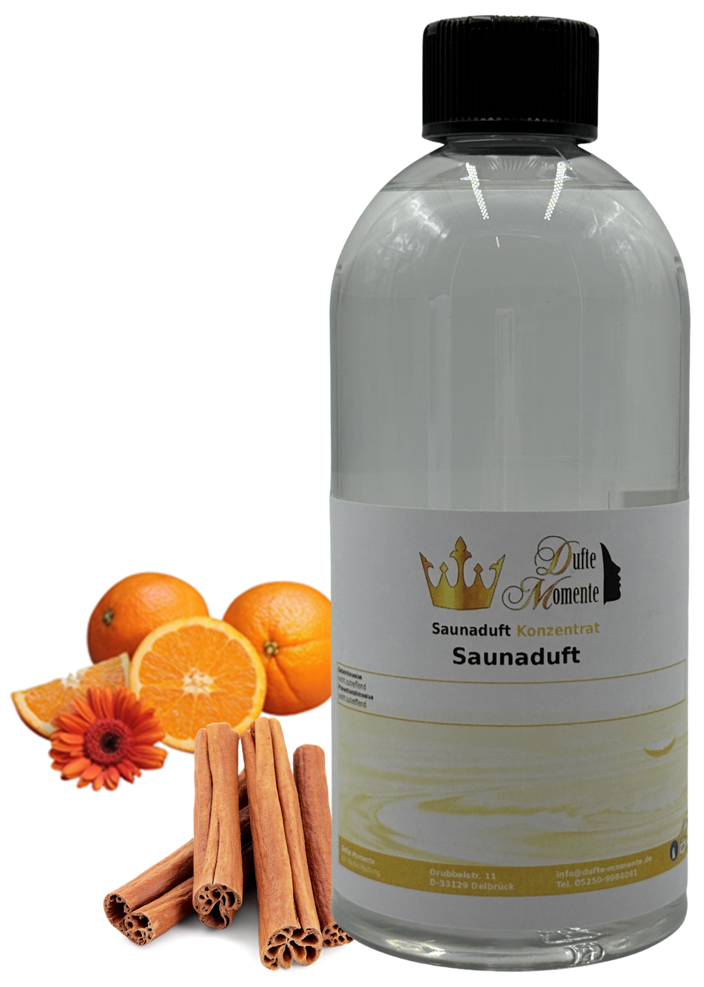 Orange-Zimt Saunaaufguss-Konzentrat | 250 ml – 3 L | Fruchtig & Würzig