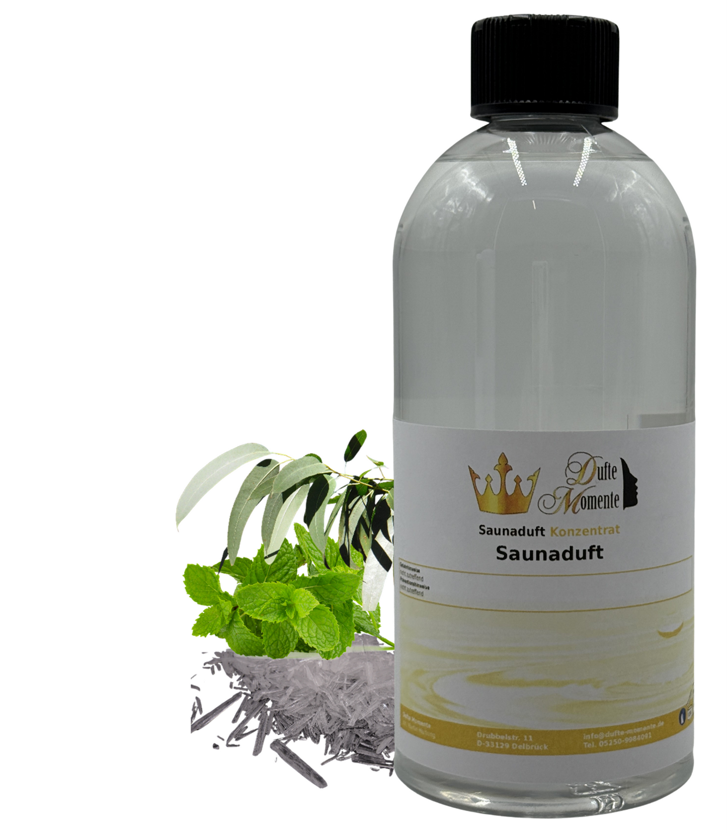 Saunaduft Polarminze in 500ml Flasche mit Duftbestandteilen