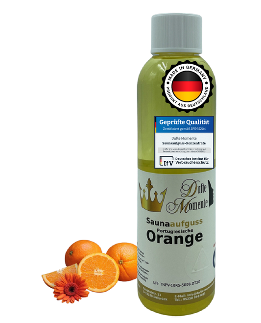 Saunaduft Konzentrat 250 ml Flasche Portugiesische Orange