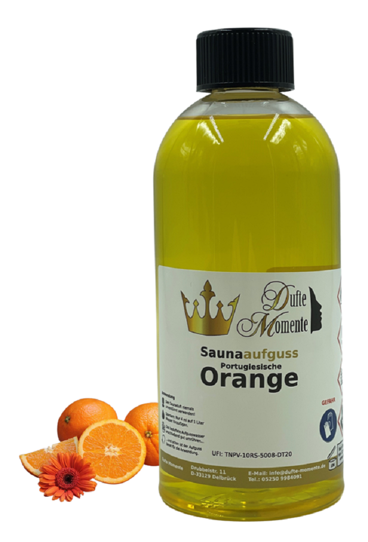 Orange Saunaaufguss-Konzentrat | 250 ml – 3 L | Fruchtig & Belebend