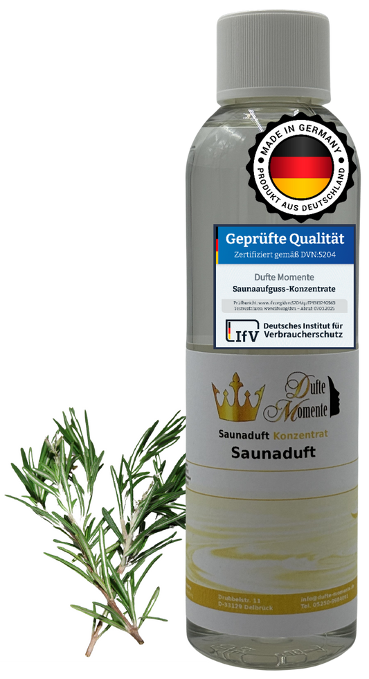 Rosmarin Saunaaufguss-Konzentrat | 250 ml – 3 L | Kräuterig & Belebend
