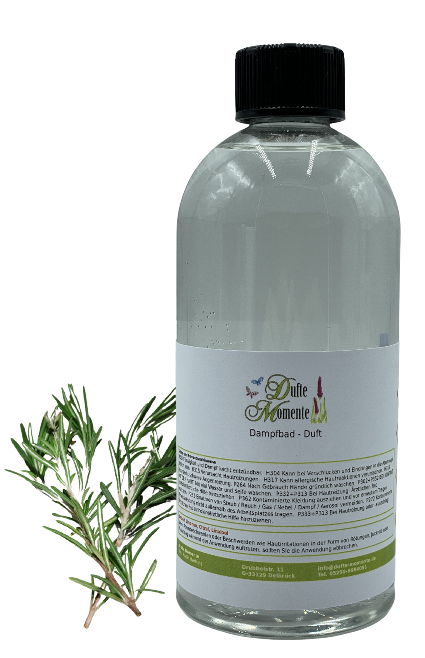 Dampfbadduft Flasche 500 ml