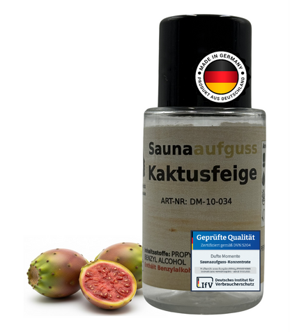 Flasche 20ml Kaktusfeige mit Duftbestandteil und Qualitätssigel