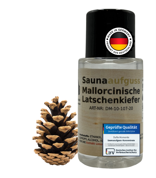 Flasche 20ml Mallorcinische Latschenkiefer mit Duftbestandteil und Qualitätssigel