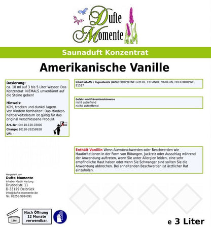 Vanille Saunaaufguss-Konzentrat | 250 ml – 3 L | Sanft & Wohlfühlend