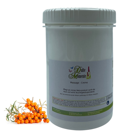 Massage Creme Dose 1 kg Sanddorn