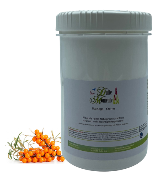 Massage Creme Dose 1 kg Sanddorn