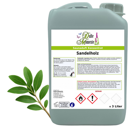 Sandelholz Saunaaufguss-Konzentrat | 250 ml – 3 L | Profi-Qualität
