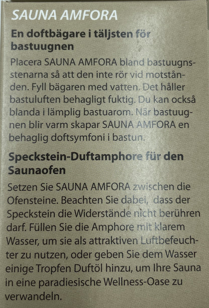 Sauna-Amfora Umverpackung