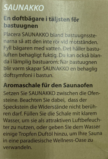Saunakko Umverpackung