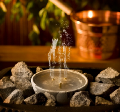 Specksteinbrunnen auf Saunasteine
