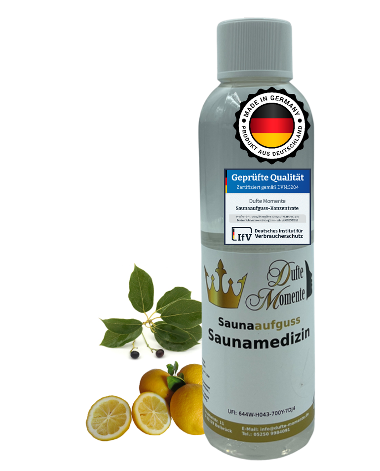 Saunaduft Konzentrat 250 ml Flasche Saunamedizin