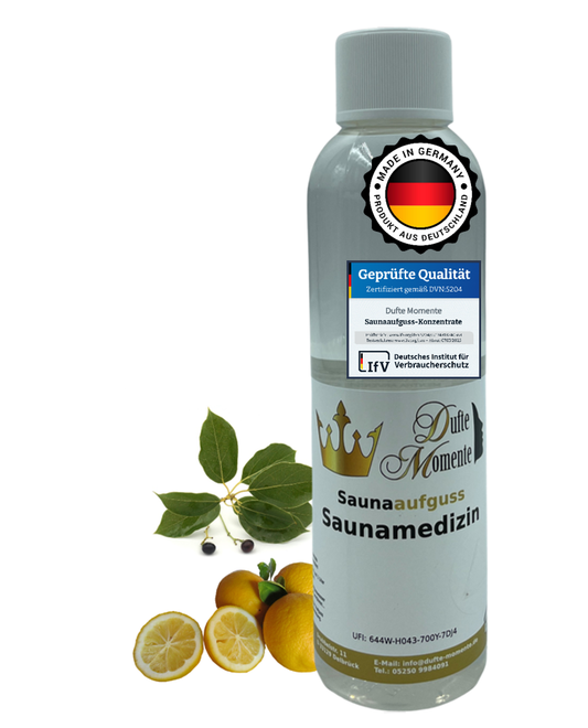 Saunaduft Konzentrat 250 ml Flasche Saunamedizin