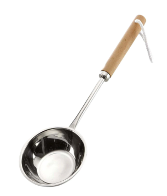 Schöpfkelle Edelstahl mit Holzgriff