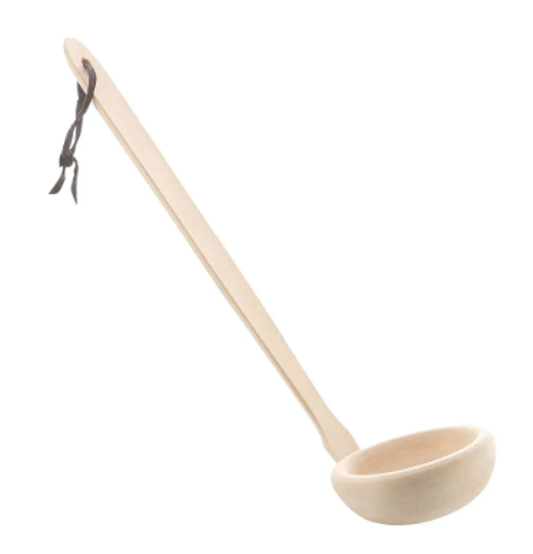 Schöpfkelle 30 cm gewinkelt aus Lindenholz