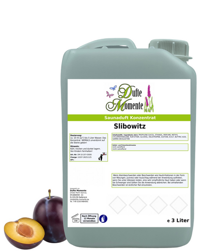 Kanister 3 Liter Slibowitz mit Duftbestandteil
