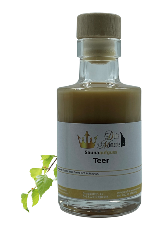 Saunaduft Konzentrat Glasflasche 100ml Teer