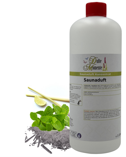 Saunaduft Tempelfeuer in 1 Liter Flasche mit Duftbestandteilen