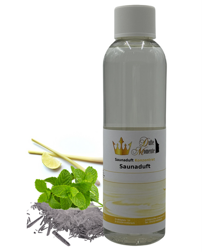 Saunaduft Tempelfeuer in 250ml Flasche mit Duftbestandteilen