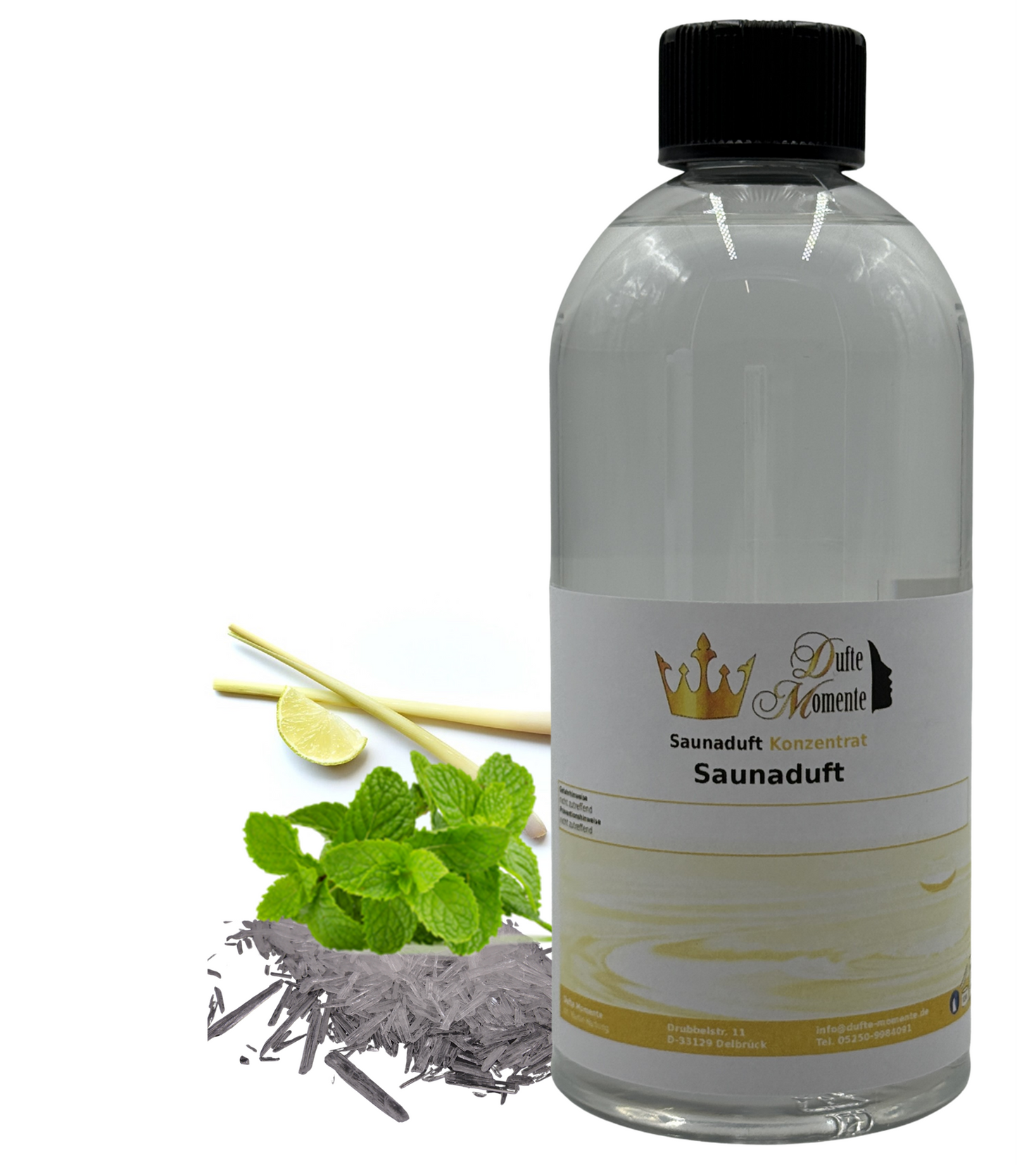 Saunaduft Tempelfeuer in 500ml Flasche mit Duftbestandteilen