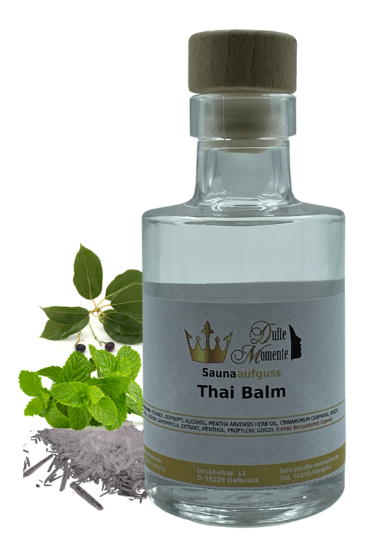 Saunaduft Konzentrat Glasflasche 100ml Thai Balm