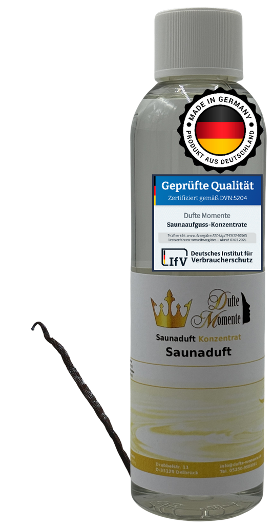 Vanille Saunaaufguss-Konzentrat | 250 ml – 3 L | Sanft & Wohlfühlend