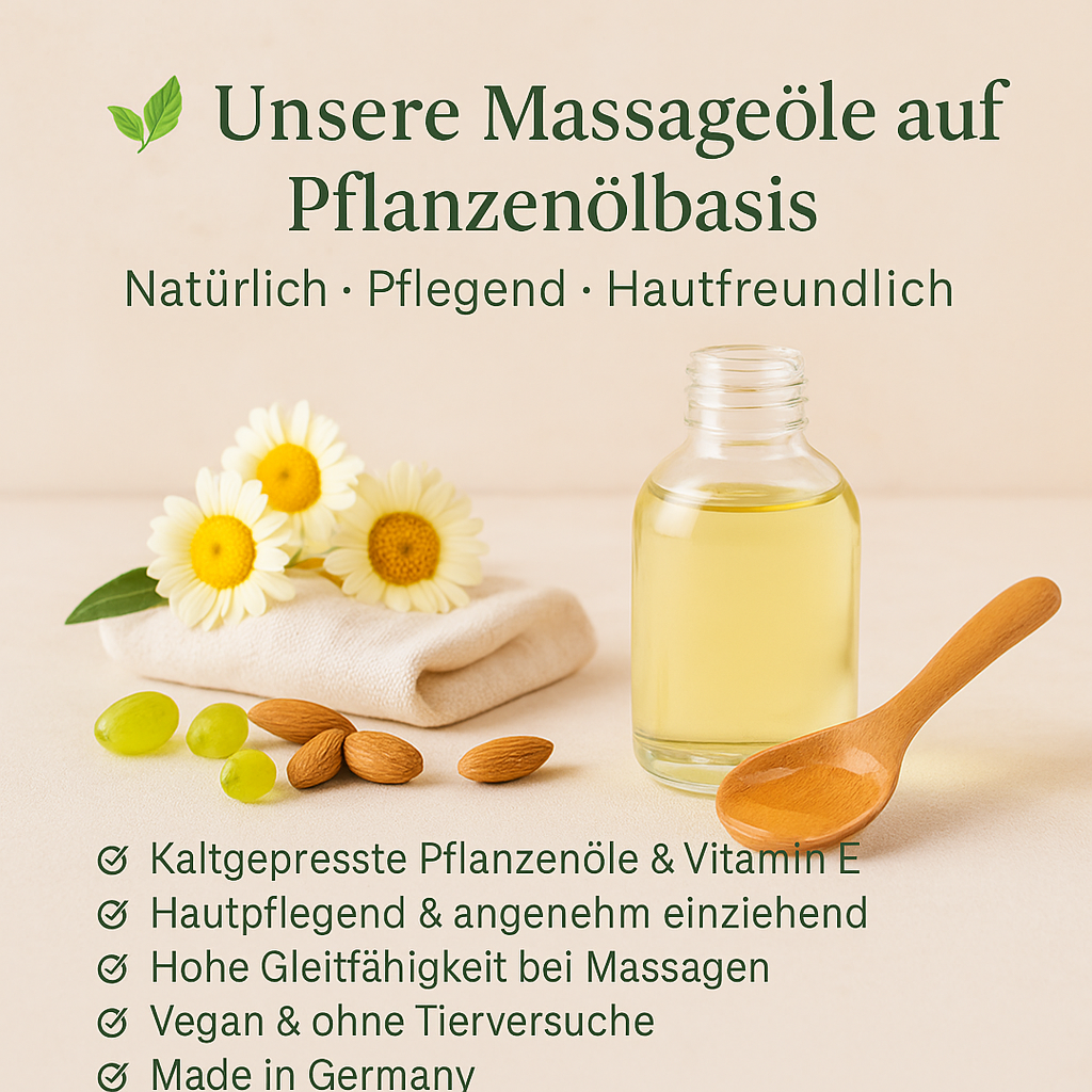 Vorteile Massageöle auf Pflanzenölbasis