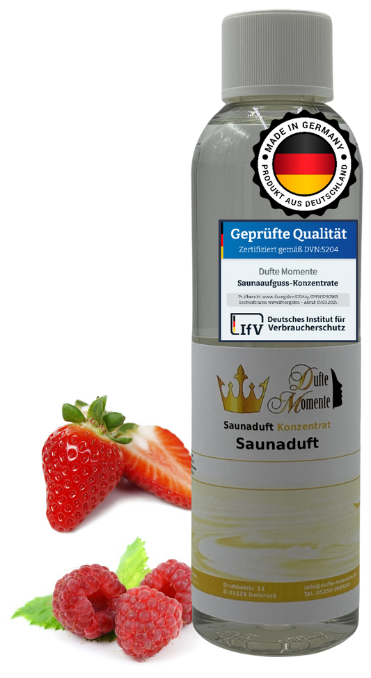 Waldbeere Saunaaufguss-Konzentrat | 250 ml – 3 L | Erdbeere & Himbeere