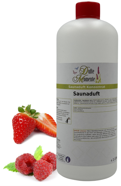 Waldbeere Saunaaufguss-Konzentrat | 250 ml – 3 L | Erdbeere & Himbeere