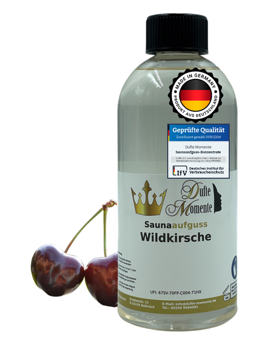 Saunaduft Konzentrat 500 ml Flasche Wildkirsche
