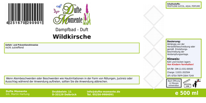 Dampfbadduft Konzentrat Etikett 500 ml Wildkirsche