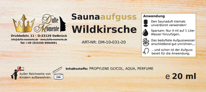 Etikett 20ml Wildkirsche