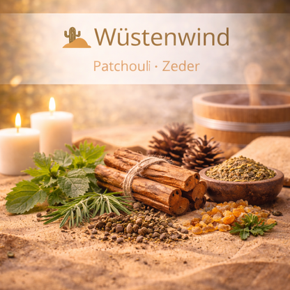 Moodbild Wüstenwind mit Saunaelementen