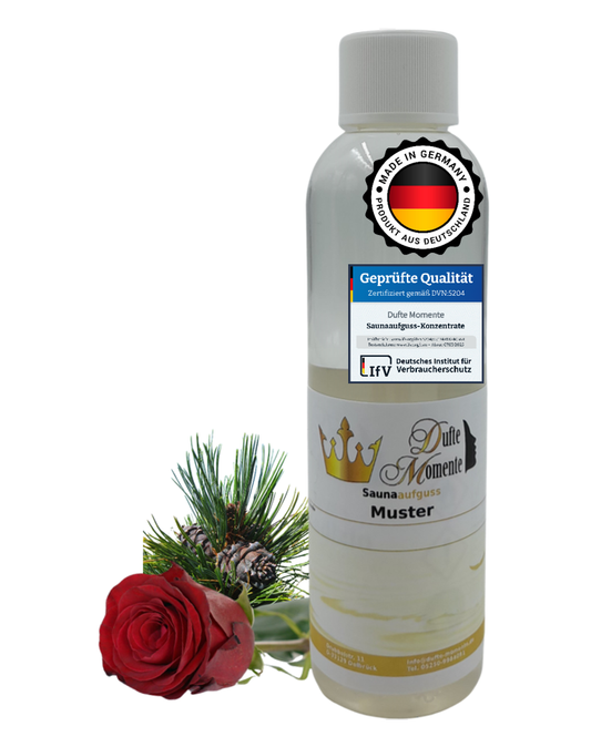 Saunaduft Konzentrat 250 ml Flasche Zedernholz - Rose