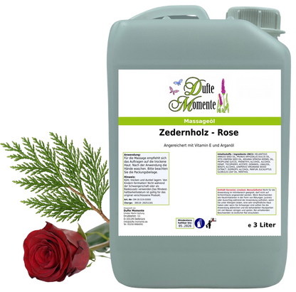 Produktfoto Massageöl 3 Liter Zedernholz-Rose