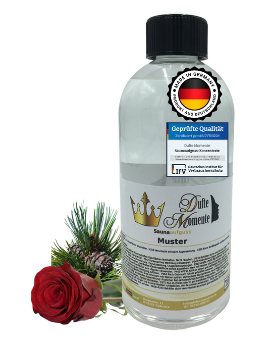 Saunaduft Konzentrat 500 ml Flasche Zedernholz - Rose