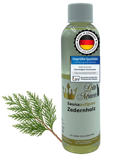 Zedernholz Saunaaufguss-Konzentrat | 250 ml – 3 L | Profi-Qualität