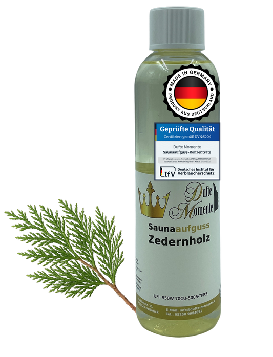 Zedernholz Saunaaufguss-Konzentrat | 250 ml – 3 L | Profi-Qualität