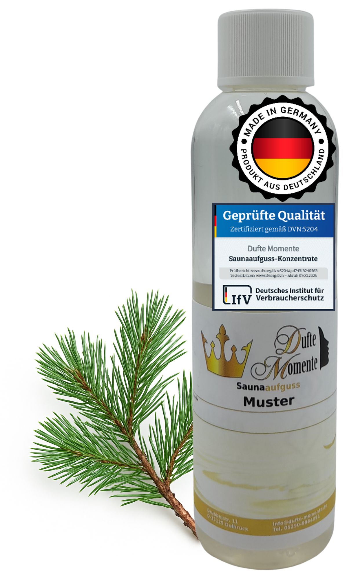 Zirbenkiefer Saunaaufguss-Konzentrat | 250 ml – 3 L | Profi-Qualität