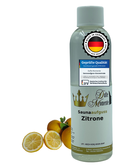 Saunaduft Konzentrat 250 ml Flasche Zitrone