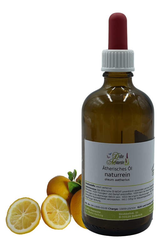 Braunglas-Flasche Ätherische Öl 100 ml mit Pipette