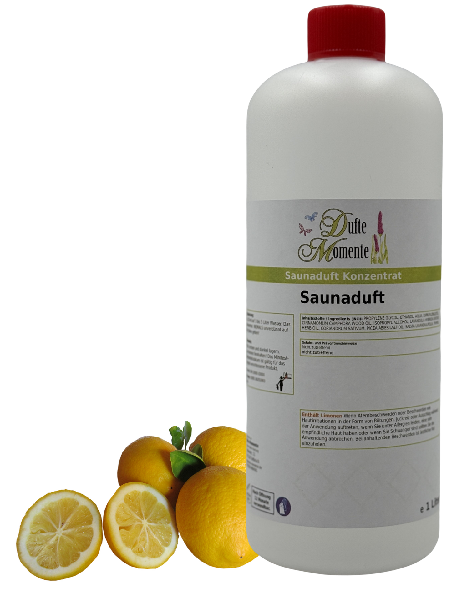 Zitrone Saunaaufguss-Konzentrat | 250 ml – 3 L | Frisch & Belebend