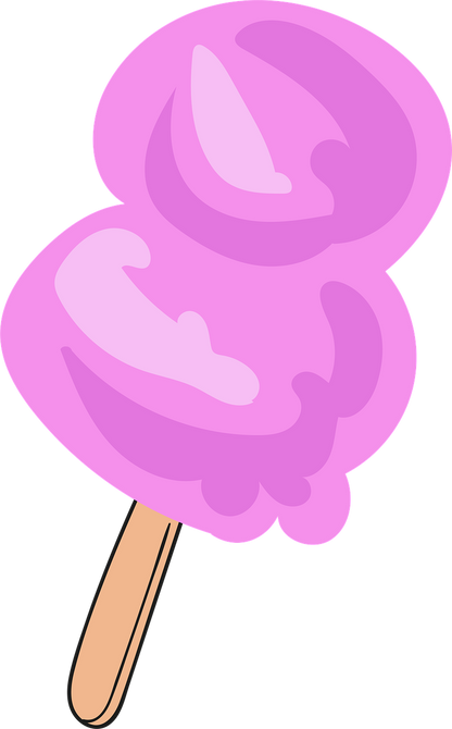 Zuckerwatte als Zeichnung
