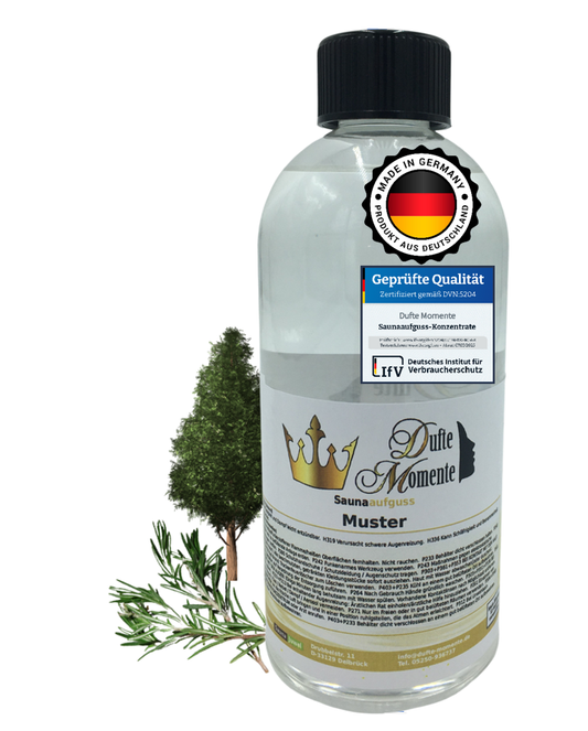 Saunaduft Konzentrat 500 ml Flasche Zypresse - Rosmarin